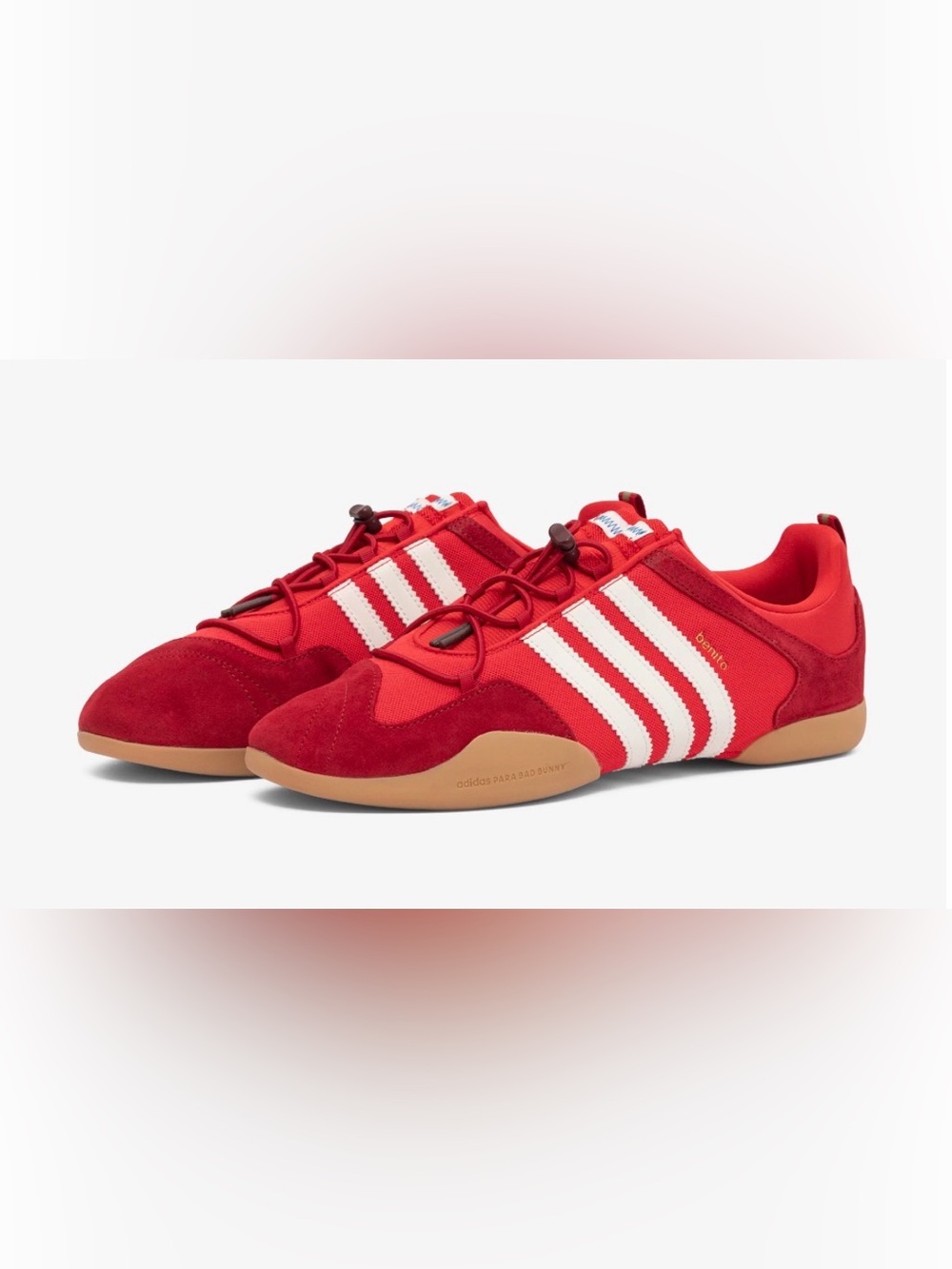 ❌SOLD❌ADIDAS X BAD BUNNY Ballerina Sneakers. Flamboyan Red, Chalk White,